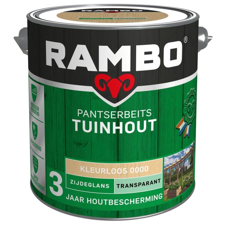 Rambo Pantserbeits tuinhout zg tr. 0000 2,5l – transparant