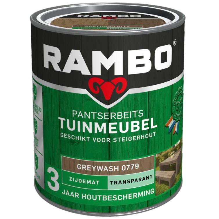 Rambo Pantserbeits tuinmeubel mat tr. 0779 0,75l – transparant