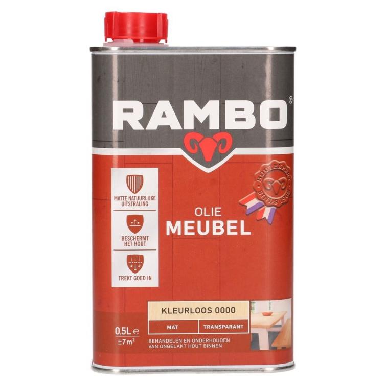 Rambo Olie meubel transparant mat 0,5l