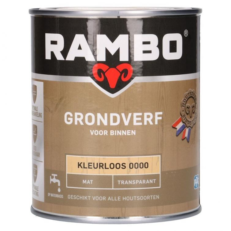 Rambo Grondverf transparant mat 0,75l
