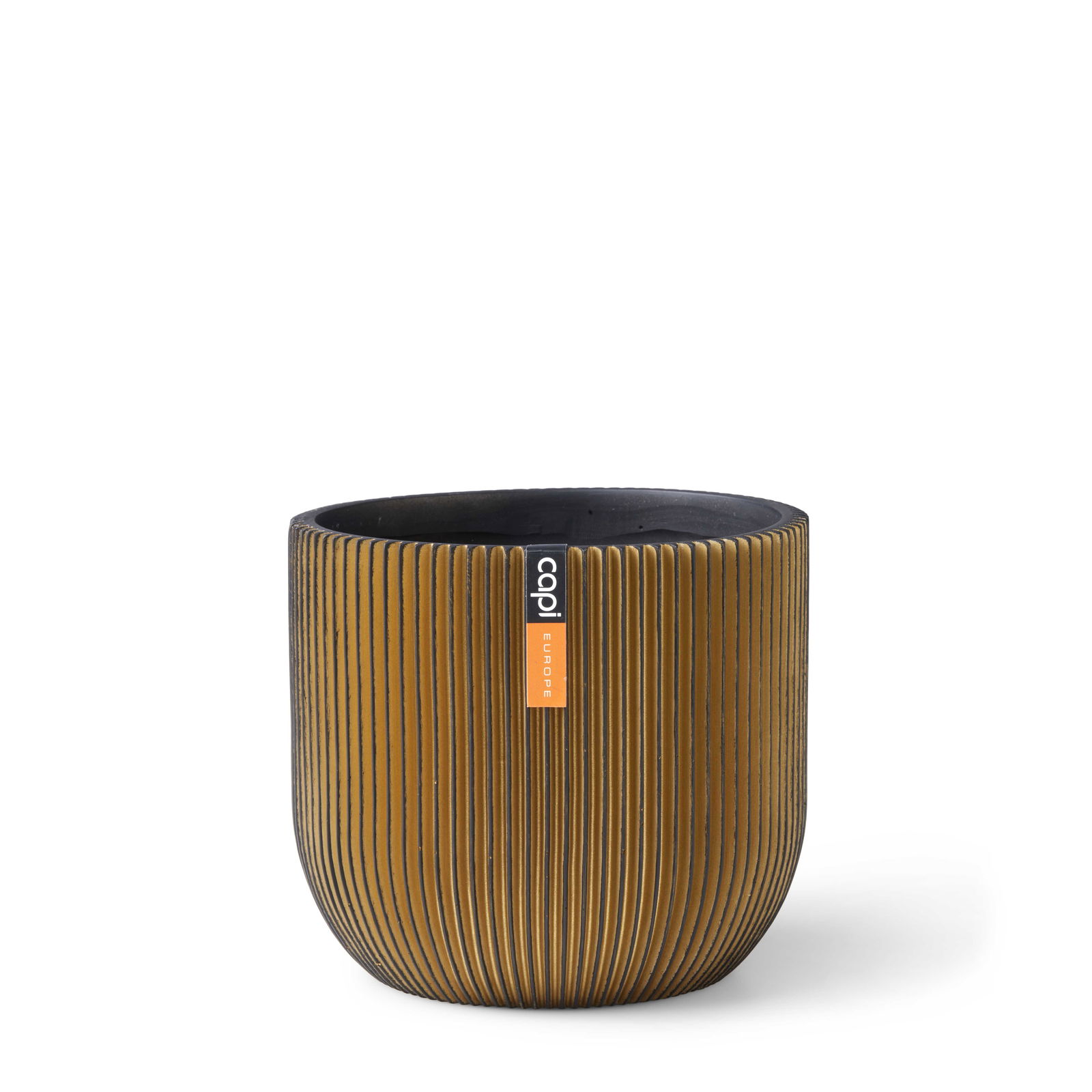 https://cdn.warentuin.nl/media/catalog/product/S/C/SCAN8716443100307_capi_europe_bloempot_pot_bol_groove_8x7_zwart_goud_7eed.jpg