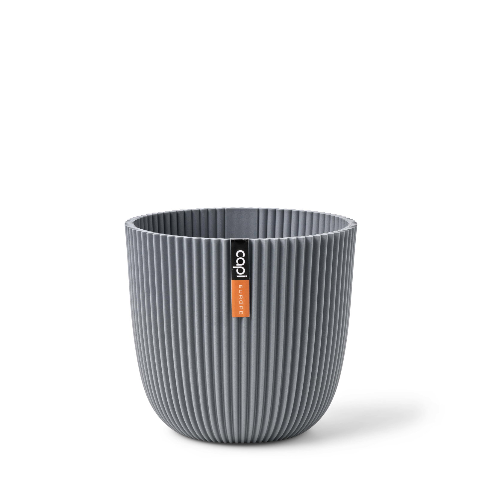 Capi europe Pot bol Groove 25×23 textiel grijs bloempot