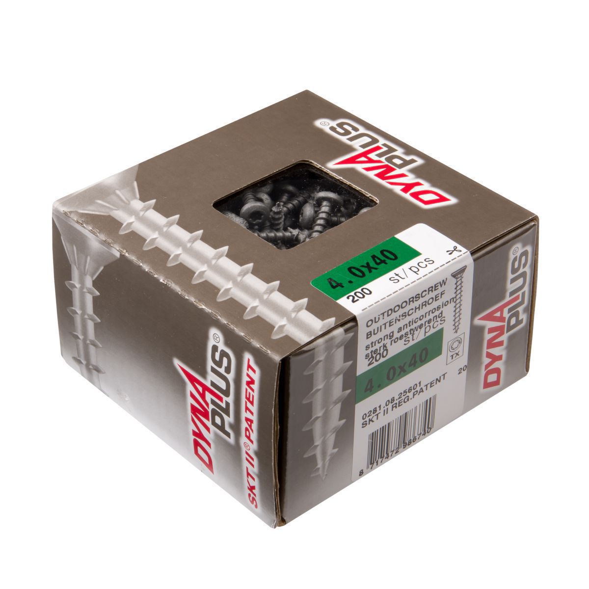 Dynaplus spaanplaatschroef AR coating PK TX T30 6.0x120/70 Eurofix - Eurofix