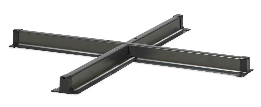 Cross base parasolvoet Platinum - Platinum