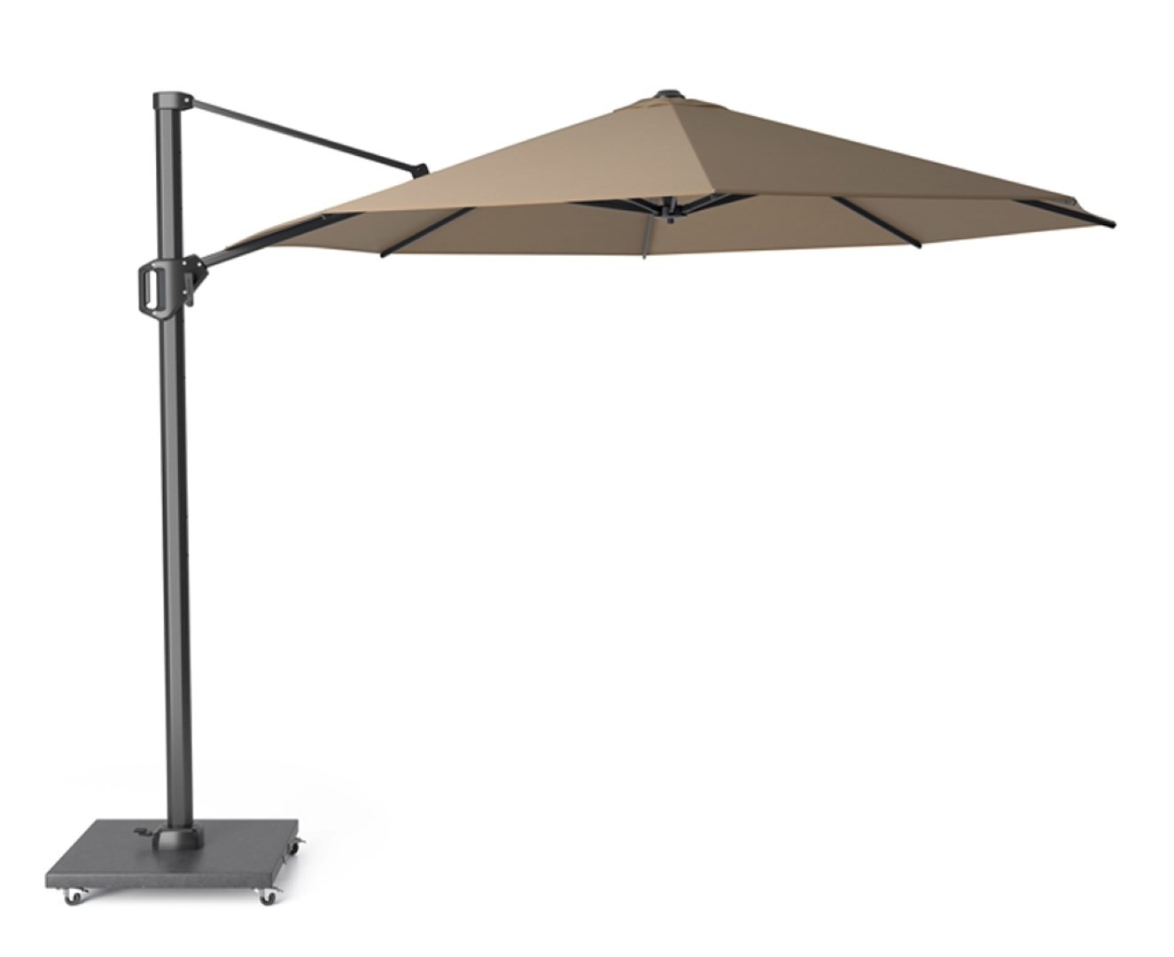 Platinum Zweefparasol Challenger T1 dia. 3,5 meter taupe zonwering  - 