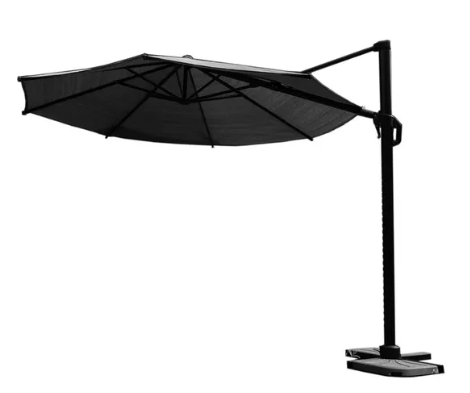 Zweefparasol Coolfit T1 dia. 3,5 m antraciet Platinum - Platinum