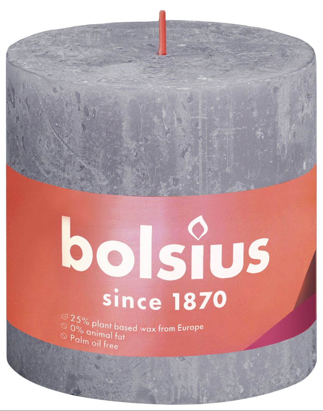 Rustiek Shine stompkaars 100 100 Frosted Lavender Bolsius