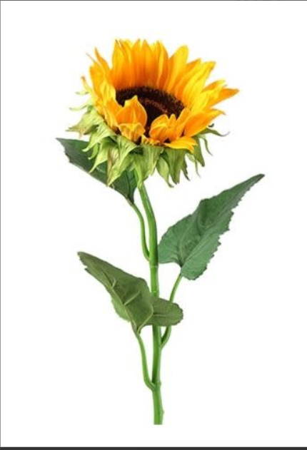 Decostar Helianthus annuus ilona s geel kunstbloem zijde nepbloem - 