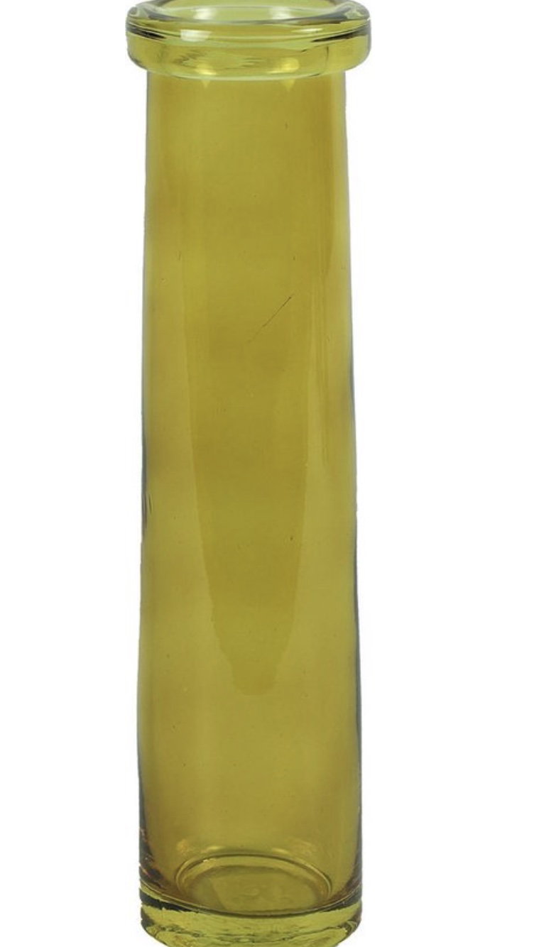 Vase missy Glas l7b7h28 senfgelb