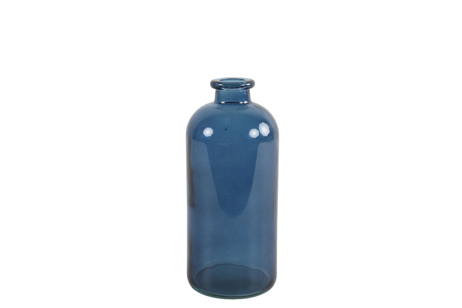 Fles Dawn glas ro 11x11x25 cm blauw Countryfield