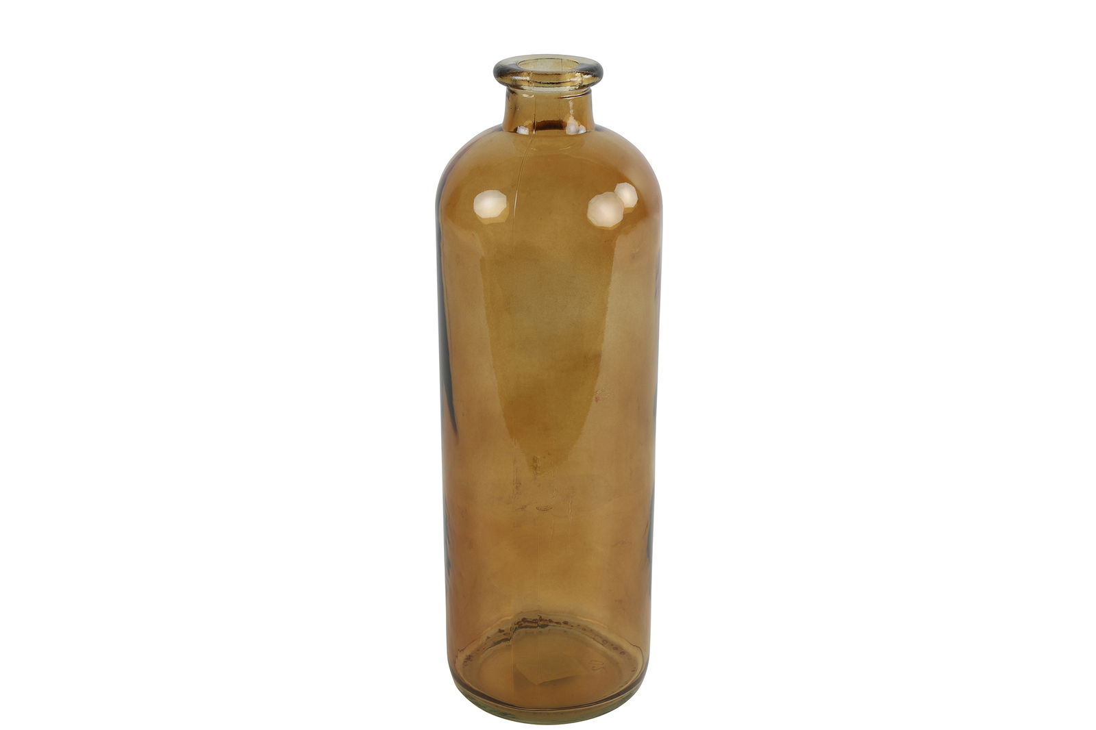 Fles Caria glas ro 11x11x33 cm bruin - Countryfield
