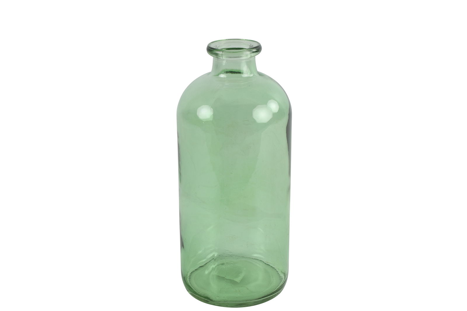 Fles Caria glas ro 11x11x25 cm groen - Countryfield
