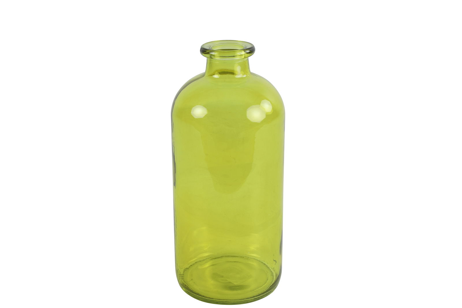 Fles Caria glas ro 11x11x25 cm geel - Countryfield