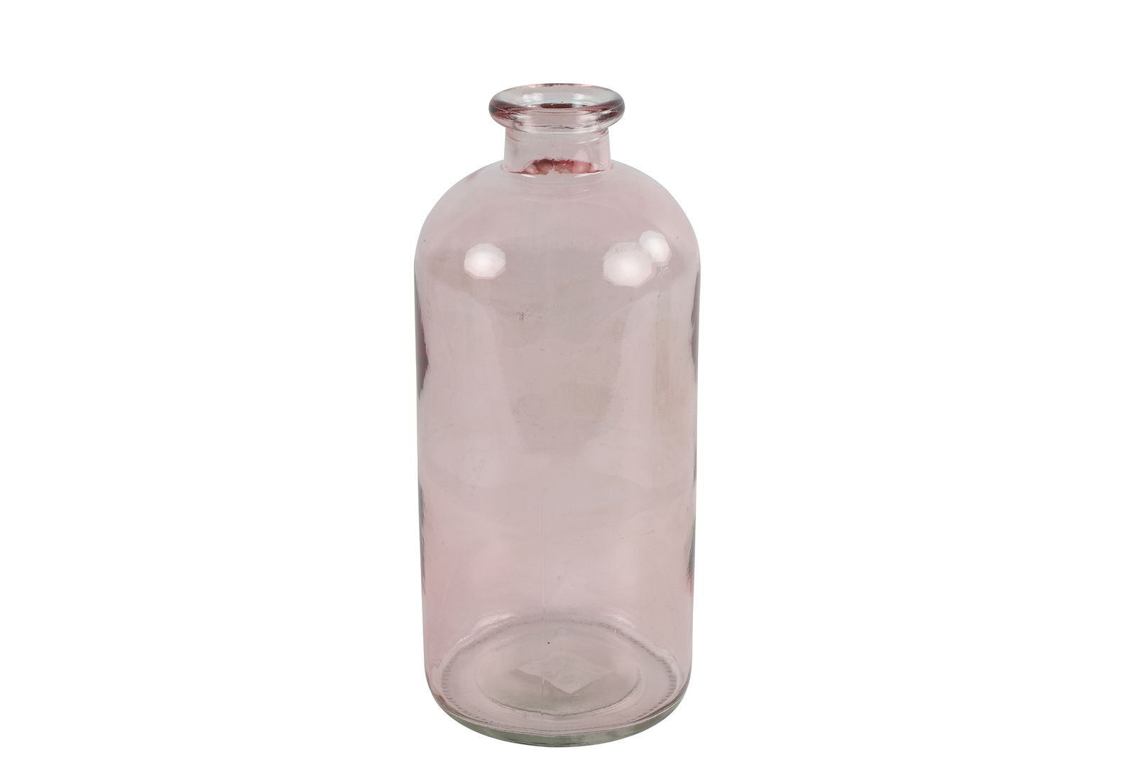 Fles Caria glas ro 11x11x25 cm roze - Countryfield