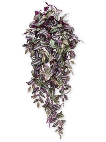 Tradescantiasteel l86b20h5 groen kunstbloem Decostar - Decostar