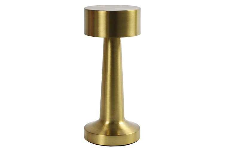 Tafellamp led Lampa metaal ro 9x9x21 cm goud 1 stuk - Decostar