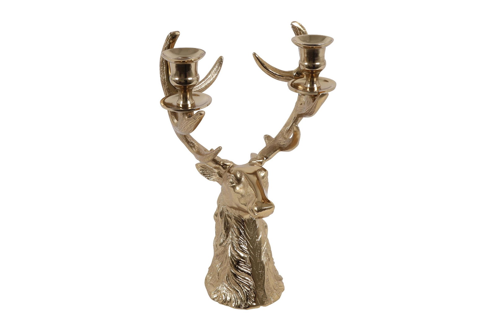 Kandelaar met hert Zev S goud decostar - Decostar