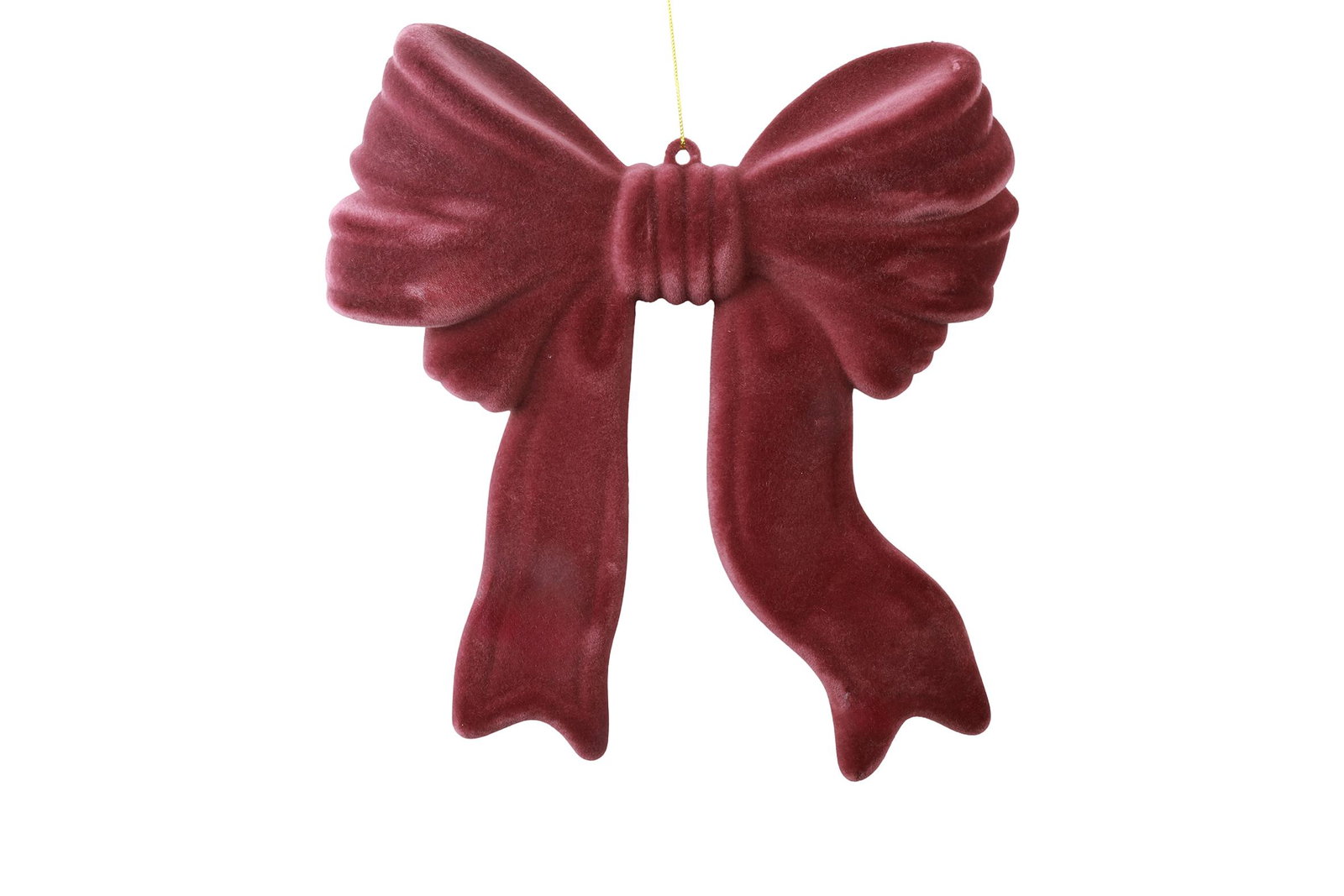 Fluwelen strik Adona L bordeaux decostar - Decostar