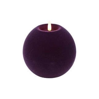 Countryfield Bolkaars LED velvet lyon l paars dia. 12x11 cm  - 
