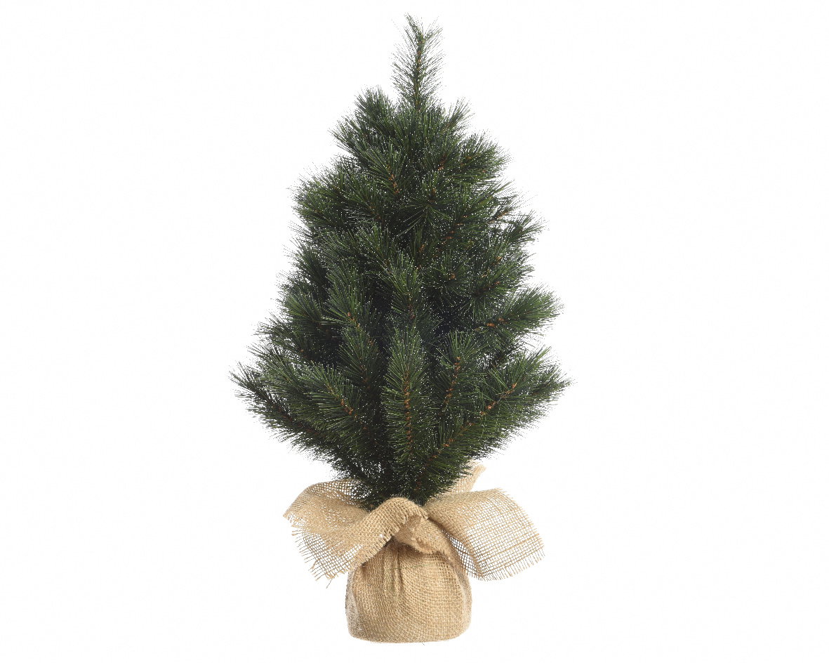 Mini kerstboom tafelboom Malmo miniboom h90 cm groen/wit Everlands - Everlands