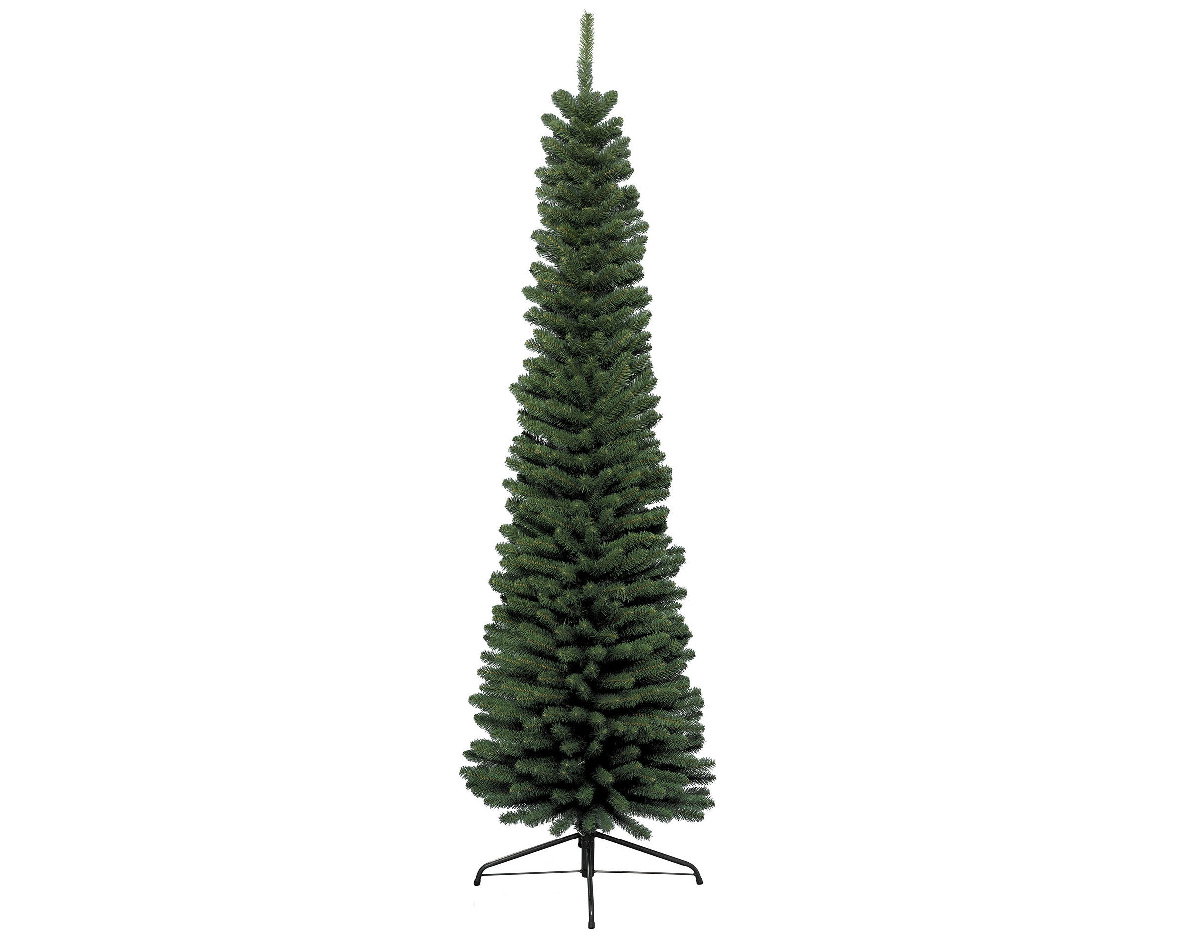 Kunstkerstboom Pencil pine h210 cm dia 65 cm extra smal groen Everlands - Everlands