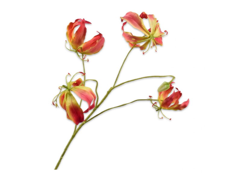 Gloriosasteel l89 cm geel/roze - Silk-Ka