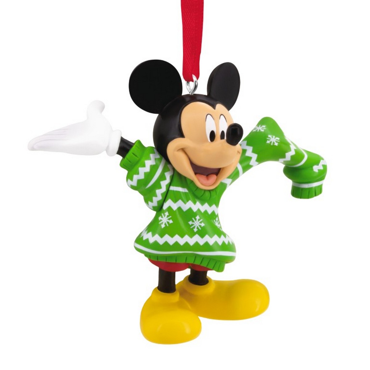 Hallmark Ornament L93 FC Mickey Sweater kerstbal  - 