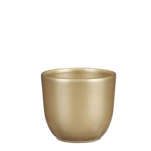 Tusca pot rond goud h9xd10cm Mica Decorations