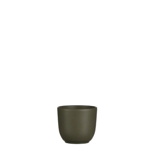 Tusca pot rond groen h9xd10cm Mica Decorations