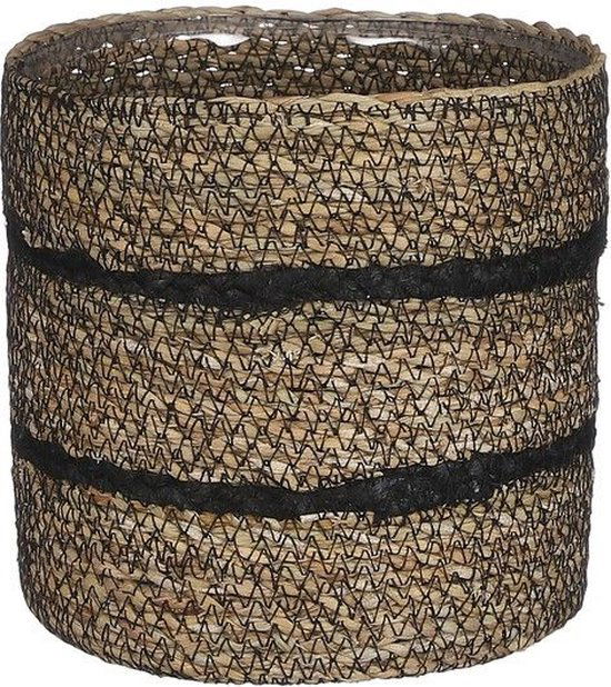 MICA DECORATIONS CELESTIAL MAND VOOR PLANTEN - H16 X Ø16 CM - ZWART