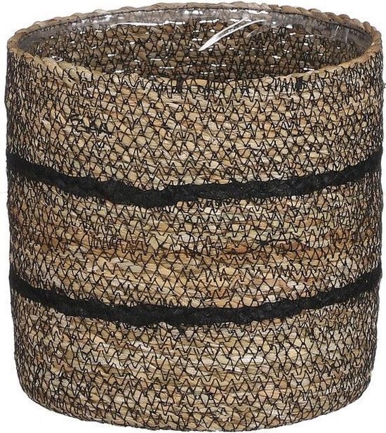 MICA DECORATIONS CELESTIAL MAND VOOR PLANTEN - H18 X Ø18 CM - ZWART