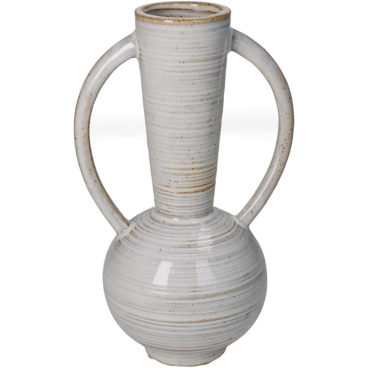 Vaas fijn aardewerk beige 14,5x11x23,6 cm HD Collection - Hd collection