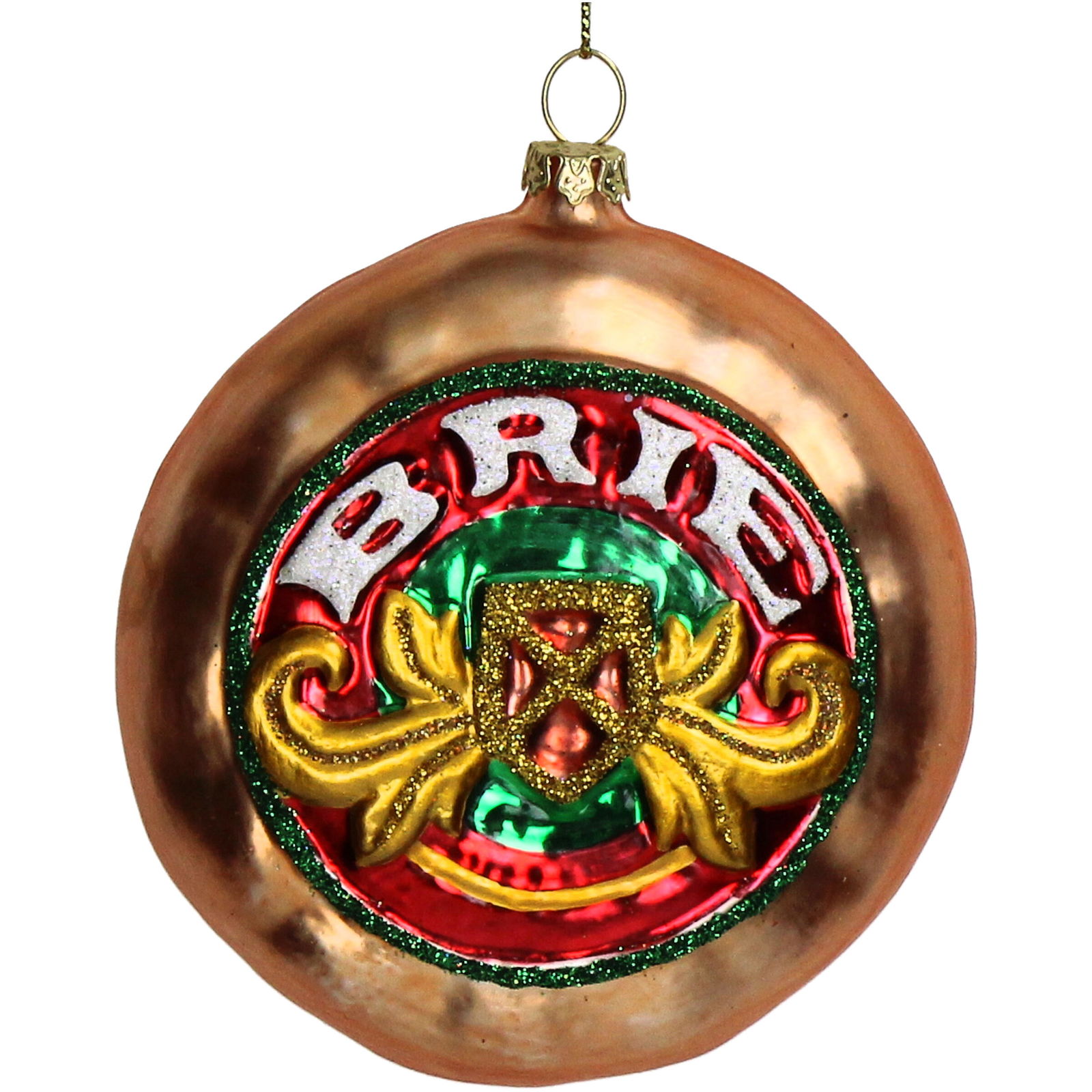 Ornament kerstbal Brie Glas Multi 11.4 cm - HD Collection