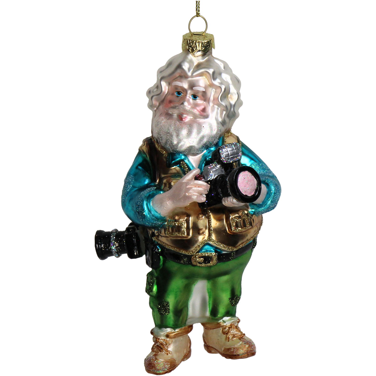Ornament kerstbal Fotograaf Glas Multi 13.3 cm - HD Collection