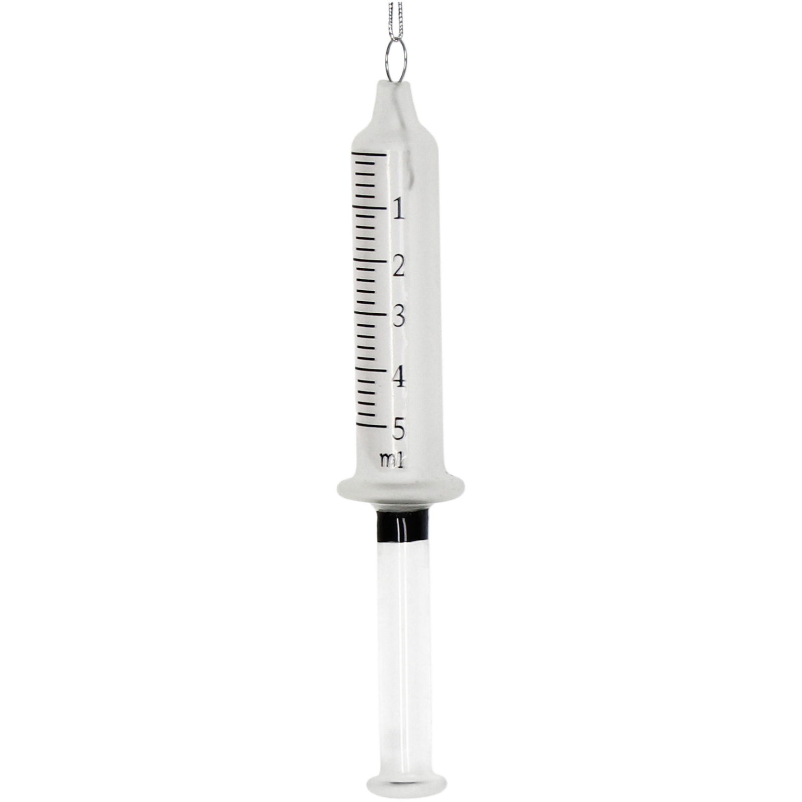 Ornament kerstbal Spuit Glas Wit 16.4 cm - HD Collection