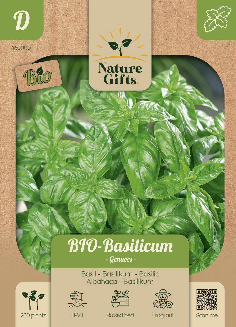 Basilicum Genuees BIO kruidenzaad Nature Gifts Baltus - Baltus