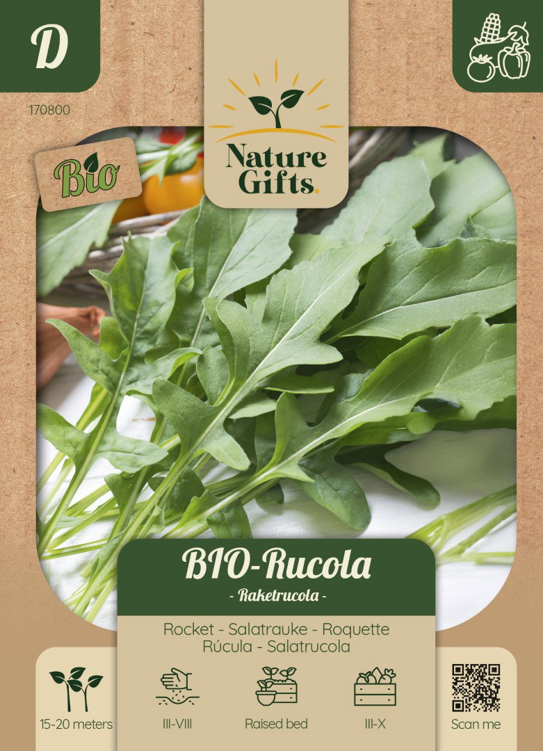 BIO Rucola Salatrauke groentenzaad Nature Gifts Baltus - Baltus