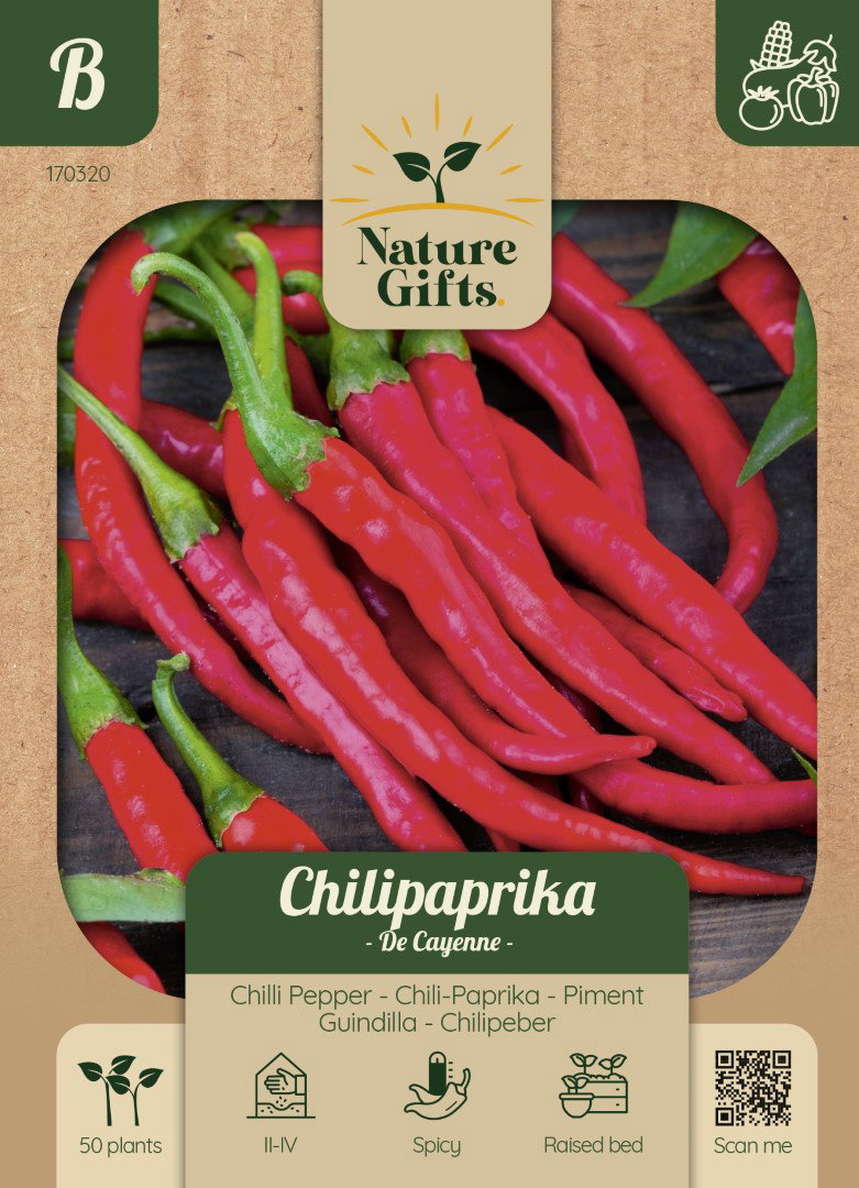 Chilipeper De Cayenne groentenzaad Nature Gifts Baltus - Baltus