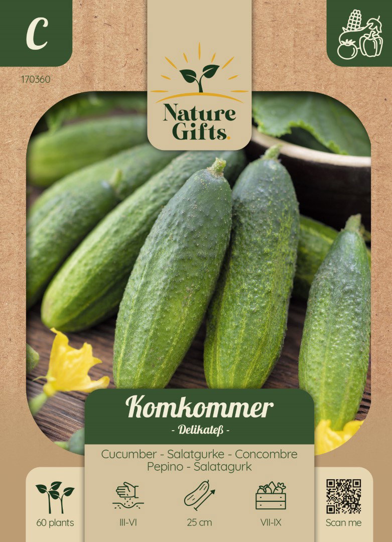 Komkommer Delikatess groentenzaad Nature Gifts Baltus - Baltus