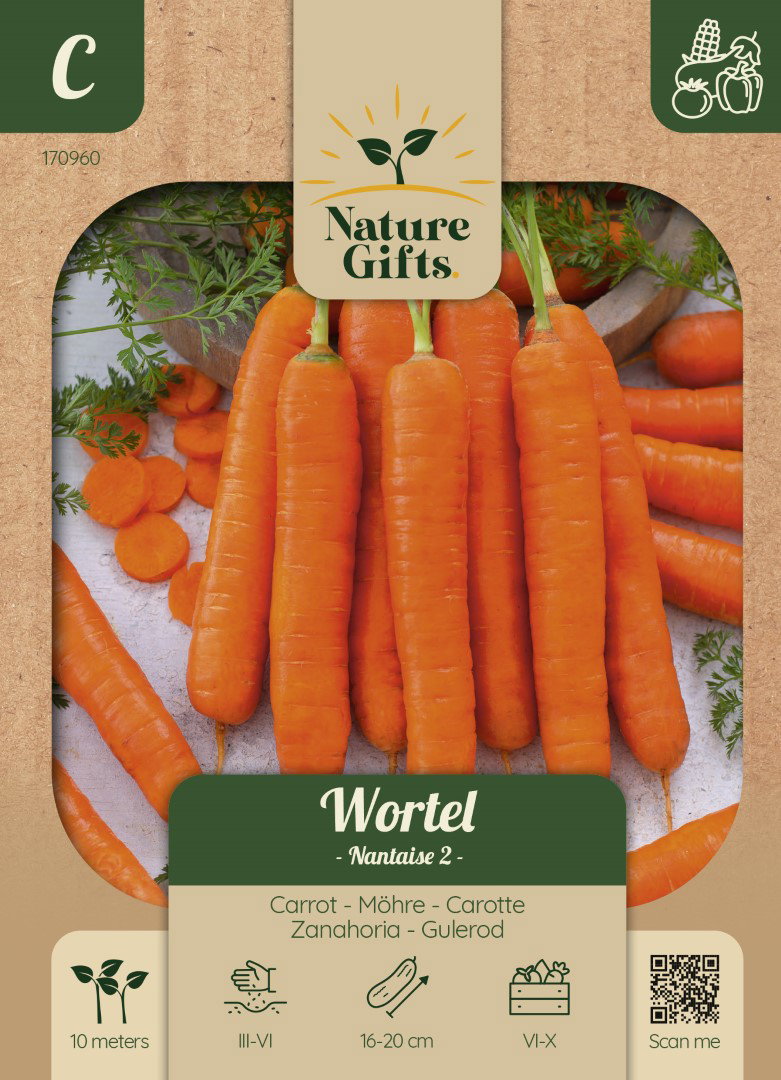 Wortel Nantaise 2 groentenzaad Nature Gifts Baltus - Baltus