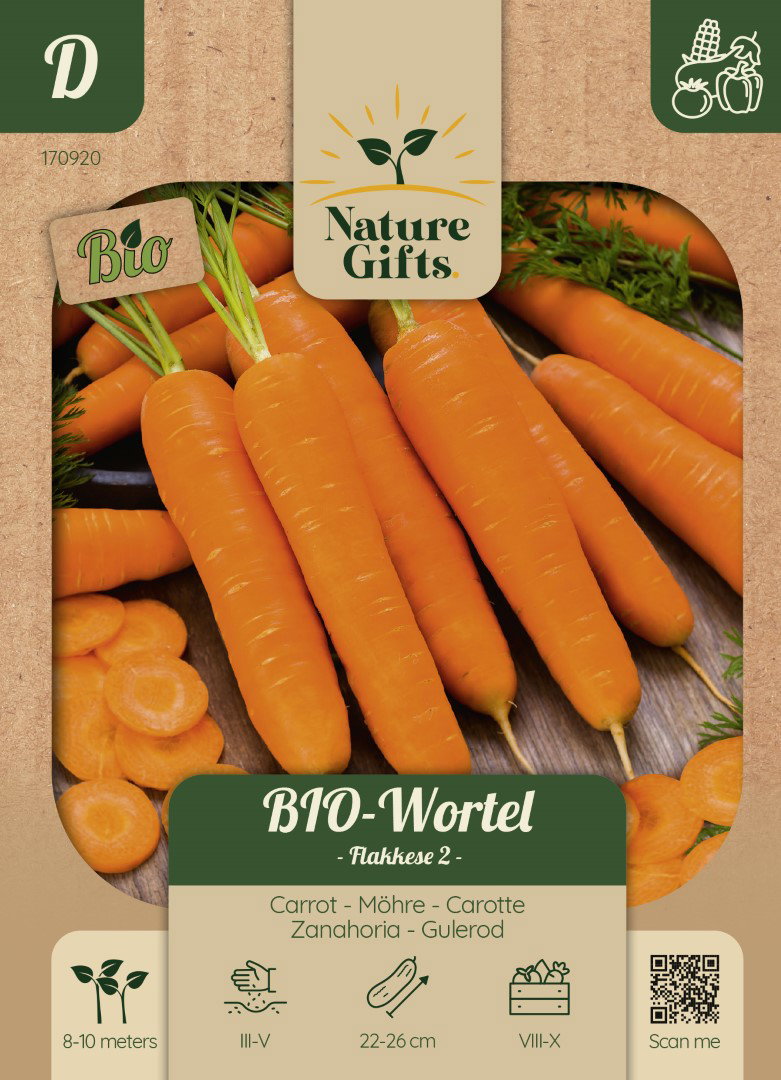 BIO Wortel Herfst- en Bewaarwortel groentenzaad Nature Gifts Baltus - Baltus