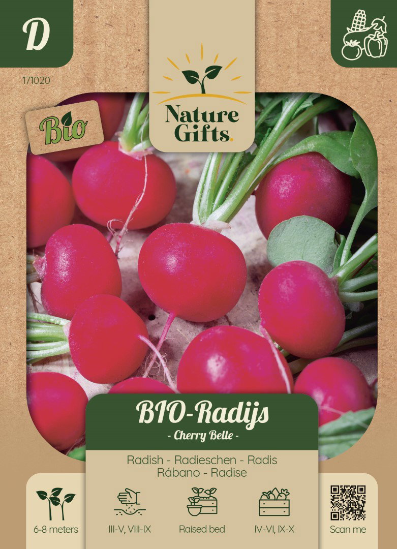 BIO Radijs Cherry Belle groentenzaad Nature Gifts Baltus - Baltus