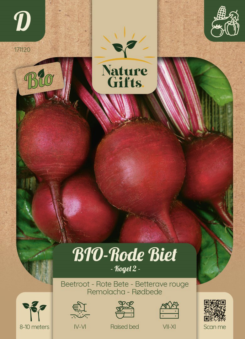 BIO Rode biet Rode Kogel 2 - Sturoman groentenzaad Nature Gifts Baltus - Baltus