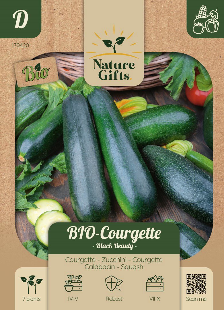 Bio Courgette Black Beauty groentenzaad Nature Gifts Baltus - Baltus