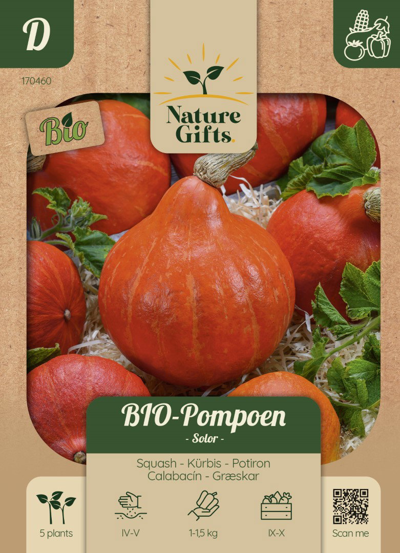 Bio Pompoen Solor groentenzaad Nature Gifts Baltus - Baltus