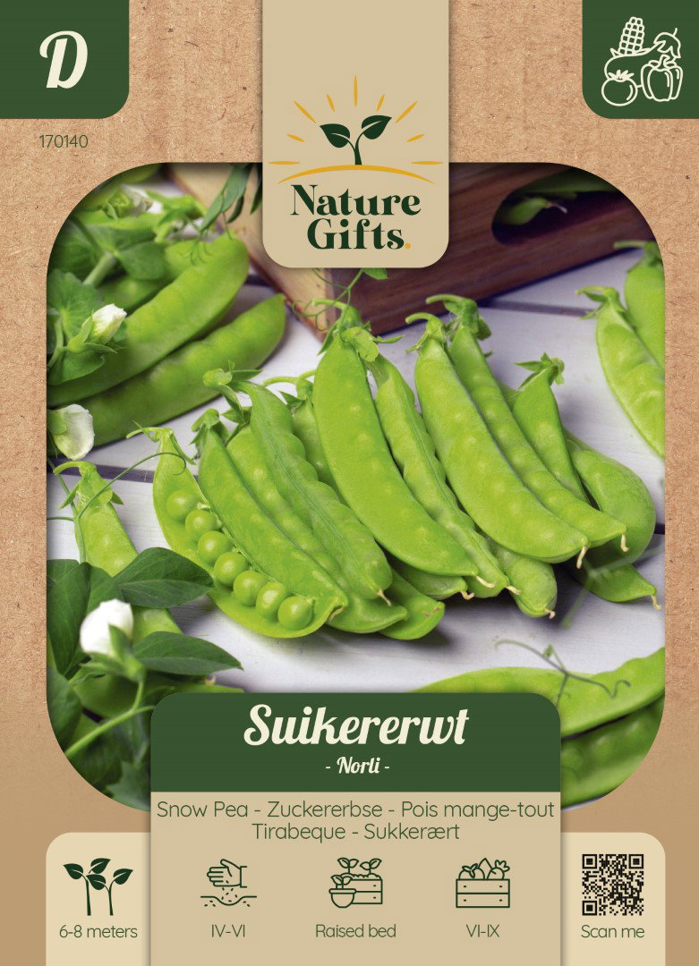 Suikererwt Norli groentenzaad Nature Gifts Baltus - Baltus