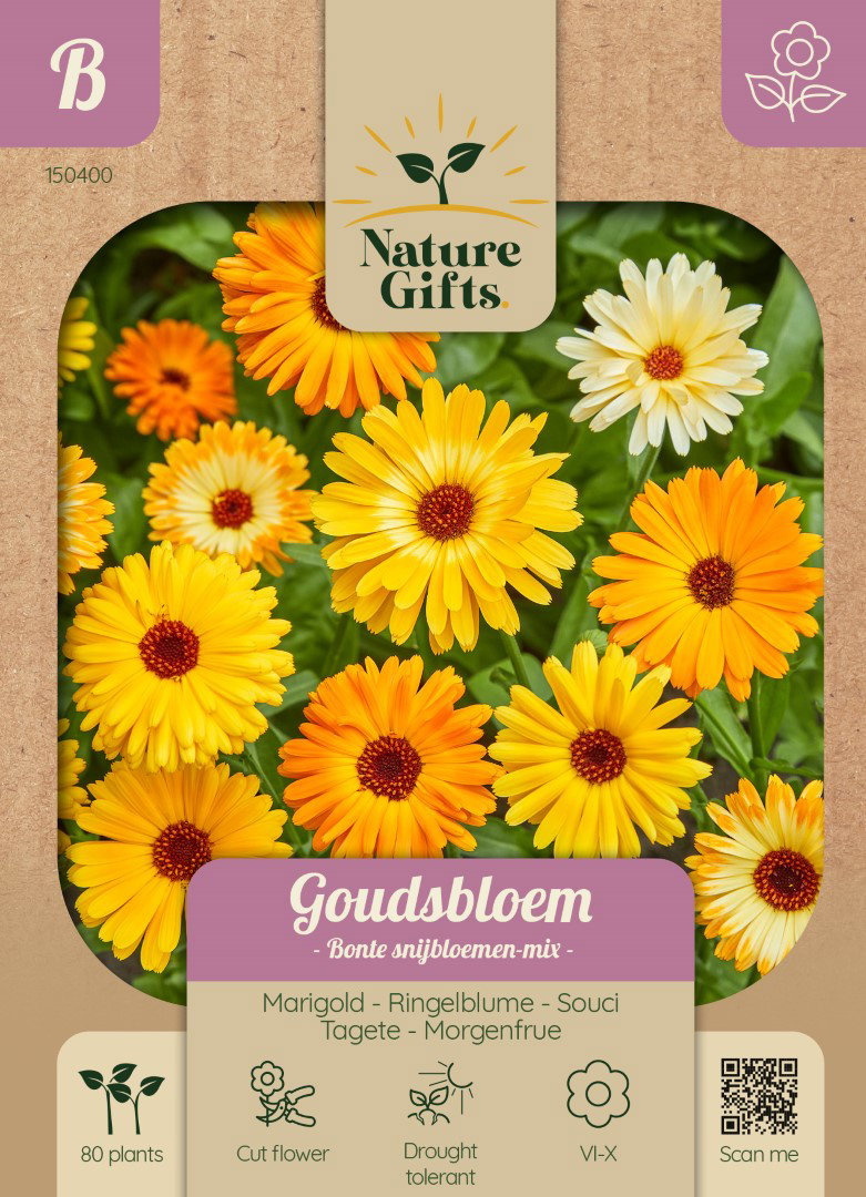 Goudsbloem Bonte snijbloemenmix bloemenzaad Nature Gifts Baltus - Baltus
