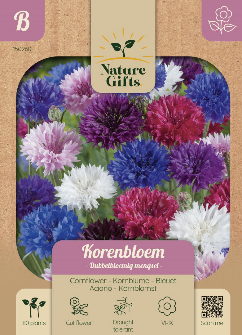 Korenbloem Dubbelbloemig mengsel bloemenzaad Nature Gifts Baltus - Baltus