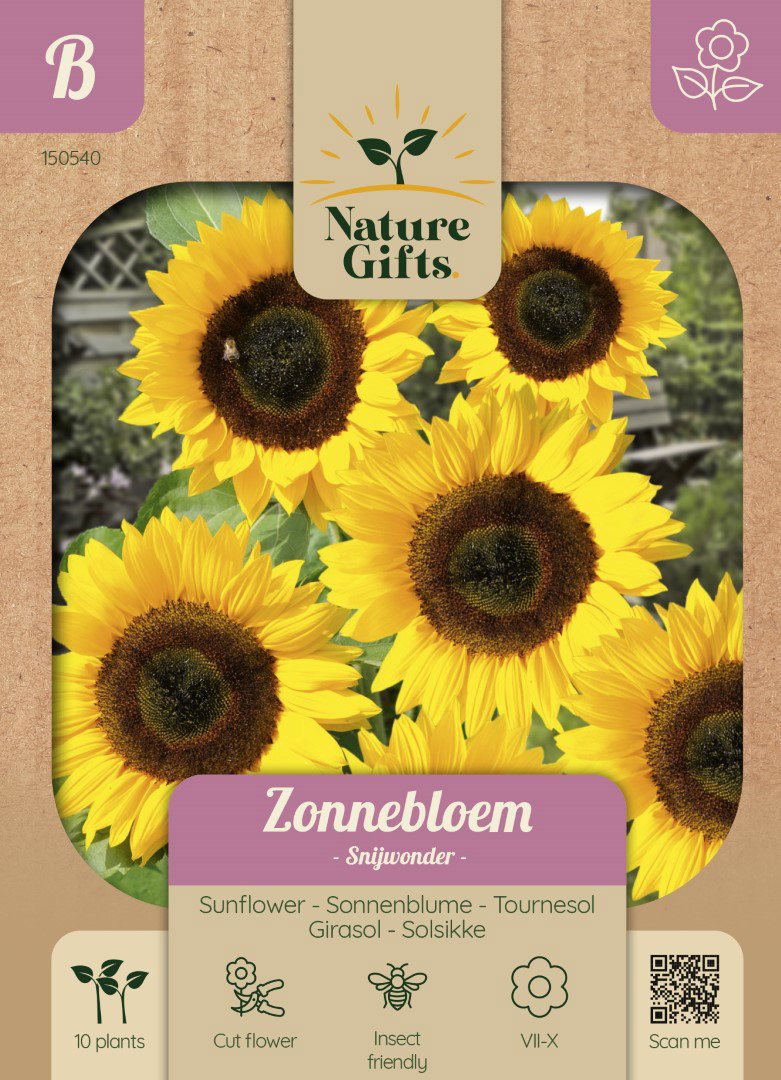 Zonnebloem Snijwonder bloemenzaad Nature Gifts Baltus - Baltus