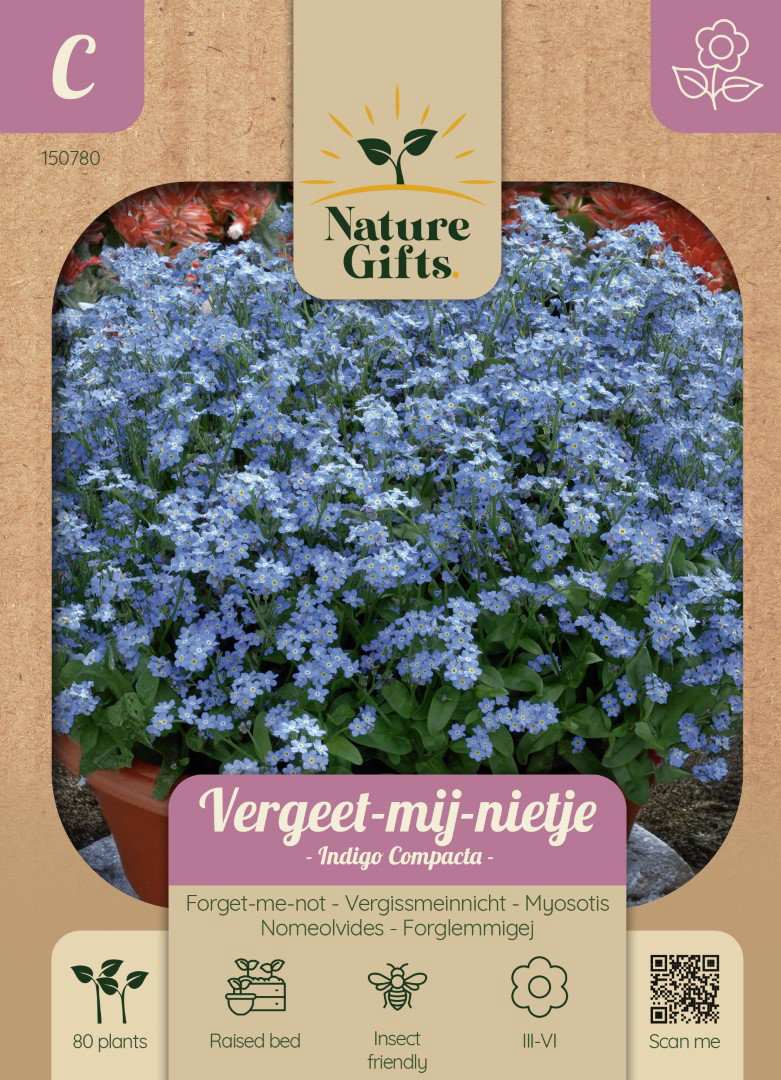 Vergeet-mij-nietje Indigo Compacta bloemenzaad Nature Gifts Baltus - Baltus